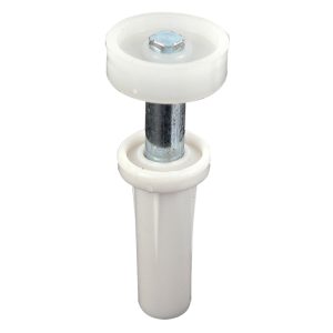 Prime-Line Mill White Steel Guide Wheel 2 pc