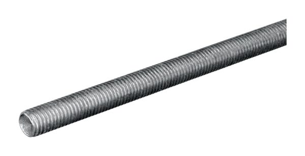 SteelWorks 1/2 in. D X 36 in. L Zinc-Plated Steel Threaded Rod