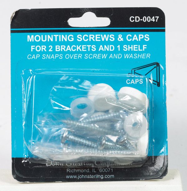 John Sterling Pro HD 1-1/4 in. L White Steel Closet Hardware