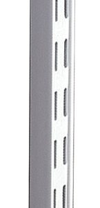 Knape & Vogt White Steel Double Slot Shelf Standard 14 Ga. 63 in. L 300 lb