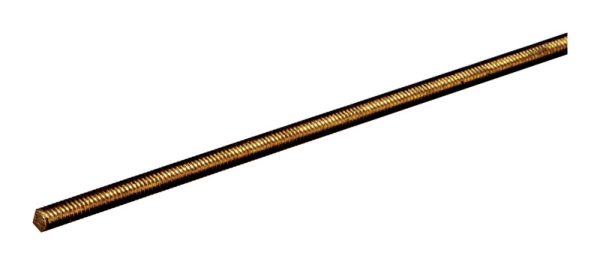 Boltmaster 5/16 in. D X 12 in. L Threaded Brass Rod 1 pk