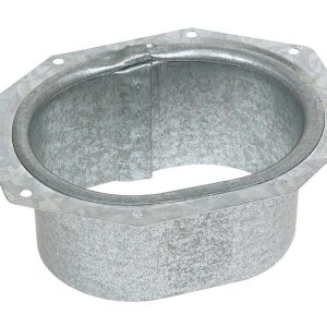 Amerimax 3.87 in. H X 3.13 in. W X 1.13 in. L Metallic Galvanized Steel K Gutter Outlet