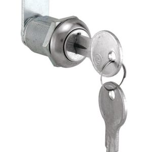 Prime-Line Chrome Gray Steel Cabinet/Drawer Lock