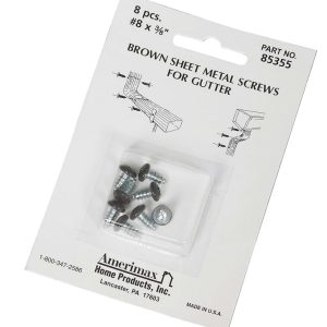 Amerimax 8 Sizes X 3/8 in. L Phillips/Slotted Round Head Sheet Metal Screws 8 pk