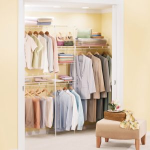 Rubbermaid 49.1 in. H X 13.8 in. W X 2.8 in. L Steel Wardrobe Organizer