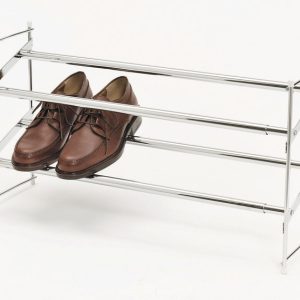 Whitmor 8-3/4 in. H X 24 in. W X 14 in. L Steel Expanding and Stacking Shoe Rack