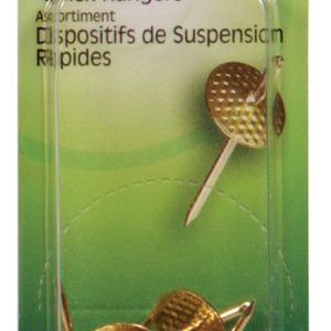 Hillman AnchorWire Brass-Plated Assorted Quick Hanger 10 lb 6 pk