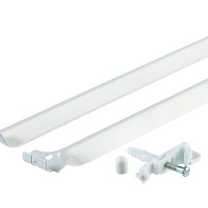 Rubbermaid 1.1 in. H X 5 in. W X 12 in. L Steel Closet Hardware