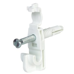 Rubbermaid 8 in. H X 6 in. W X 1 in. L Metal Fast Set Back Clip W/Drive Pin