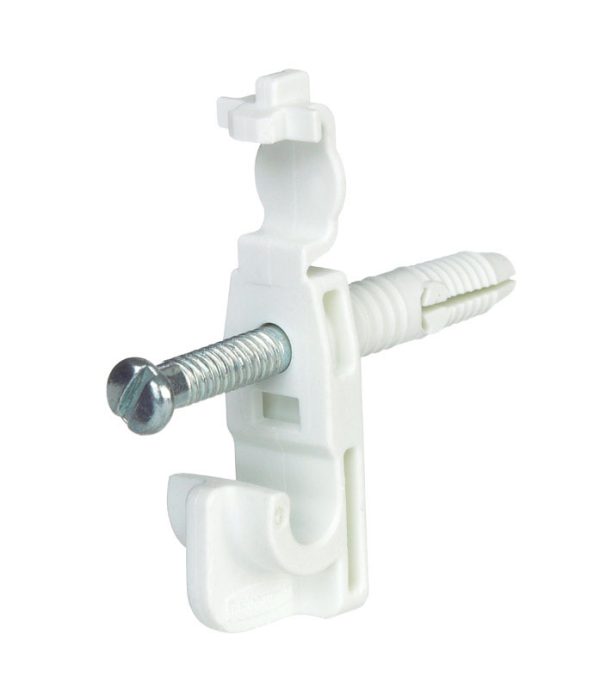 Rubbermaid 8 in. H X 6 in. W X 1 in. L Metal Fast Set Back Clip W/Drive Pin