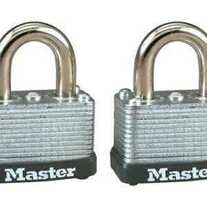 Master Lock 15/16 in. H X 13/16 in. W X 1-1/2 in. L Steel Warded Locking Padlock Keyed Alike
