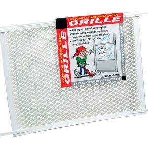 Prime-Line White Polypropylene Door Grille 1 pk