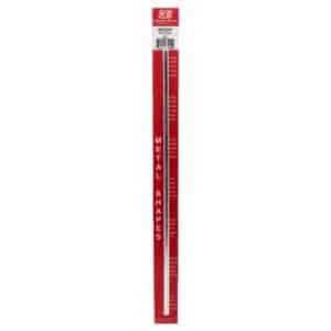 K&S 12 in. L X 0.3 in. D Aluminum Rod 1 pk