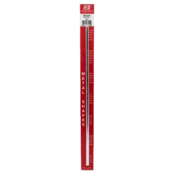 K&S 12 in. L X 0.3 in. D Aluminum Rod 1 pk