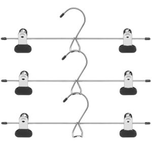 Whitmor 2 in. H X 13 in. W X 4 in. L Steel Black Skirt/Slack Hanger 3 pk