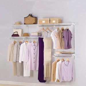 Rubbermaid 49.2 in. H X 13.25 in. W X 2.6 in. L Steel Closet Kit