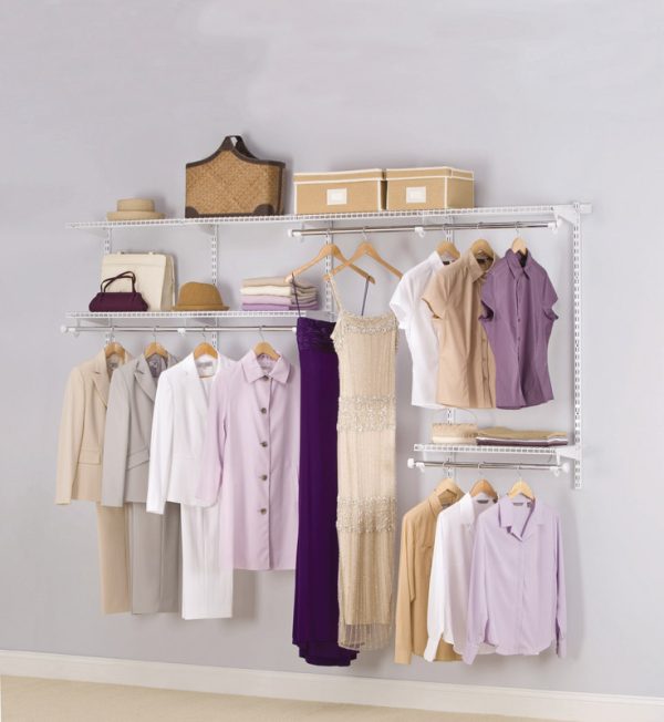 Rubbermaid 49.2 in. H X 13.25 in. W X 2.6 in. L Steel Closet Kit