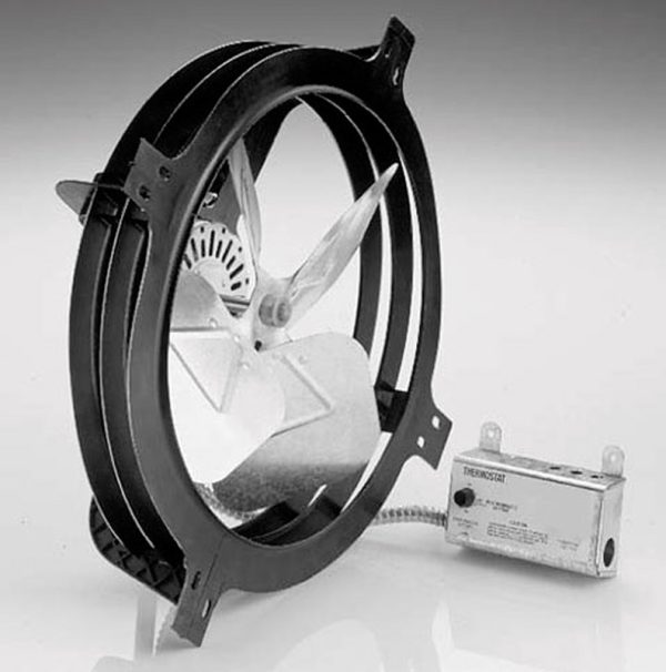 Air Vent 18 in. H X 17.8 in. W X 7.3 in. L X 15 in. D Plastic and Steel Gable Mount Power Fan