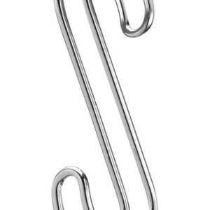 iDesign 2.4 in. H X 3/4 in. W X 8.1 in. L Chrome Closet Hook
