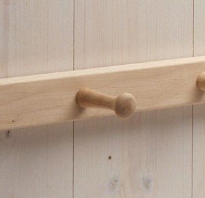 iDesign 21-1/2 in. L Brown Wood Jumbo 4-Peg Rack 1 pk