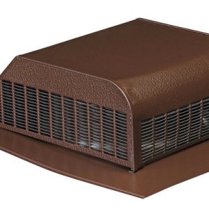 Air Vent 15 in. W X 16 in. L Brown Aluminum Roof Vent Assembly