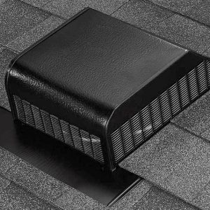 Air Vent 3.6 in. H X 15 in. W X 16 in. L X 9 in. D Black Aluminum Roof Vent Assembly
