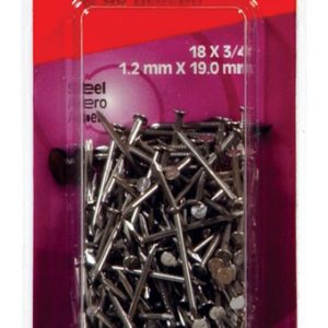 Hillman 18 Ga. X 3/4 in. L Bright Steel Wire Nails 1 pk 2 oz