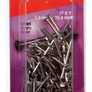 Hillman 17 Ga. X 1 in. L Bright Steel Wire Nails 1 pk 2 oz