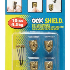 Ook Shield Picture Hanger 10 lb 4 pk