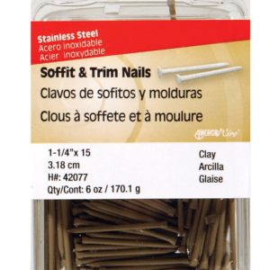 Hillman 1-1/4 in. Soffit and Trim Stainless Steel Nail Flat Head
