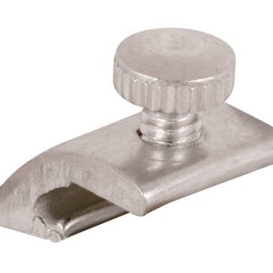 Prime-Line Mill Aluminum Storm Door Panel Clip For 1/2 inch 8 pk