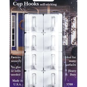 Magic Mounts Self Stick Adhesive Picture/Cup Hook 1 lb 8 pk