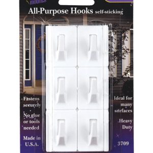 Magic Mounts Self Stick Adhesive All Purpose Hanger 2 lb 6 pk