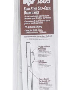 Knape & Vogt 16 in. L Steel Soft Close Drawer Slide 2 pk