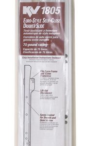 Knape & Vogt 20 in. L Steel Soft Close Drawer Slide 2 pk