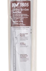 Knape & Vogt 22 in. L Steel Self Close Drawer Slide 2 pk