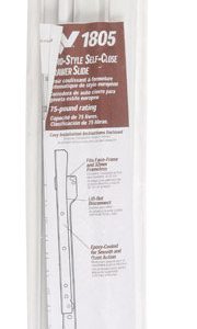 Knape & Vogt 24 in. L Steel Ball-Bearing Rollers Drawer Slide 2 pk