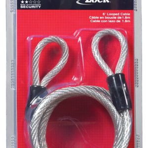 Master Lock 1/4 in. D X 72 in. L Vinyl Coated Steel Coiled Cable