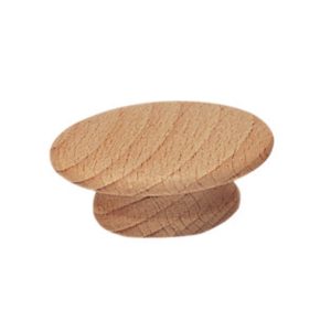 Waddell Traditional Round Furniture Knob 1-1/4 in. D .5 in. Unfinished 2 pk