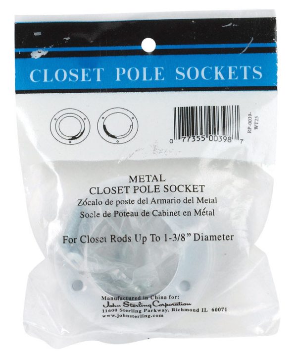 John Sterling Pro 1-3/8 in. L X 1-3/8 in. D White Steel Rod Socket