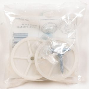 John Sterling Pro 1-5/8 in. L X 1-5/8 in. D White Plastic Rod Socket