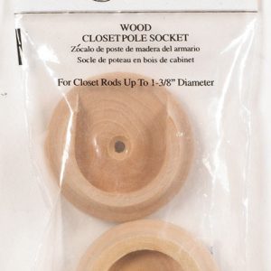 John Sterling Pro 1-3/8 in. L X 1-3/8 in. D Oak Wood Rod Socket