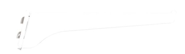 Knape & Vogt White Steel Regular Duty Bracket 16 Ga. 14 in. L 160 lb