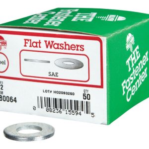 Hillman Zinc-Plated Steel 1/2 in. SAE Flat Washer 50 pk