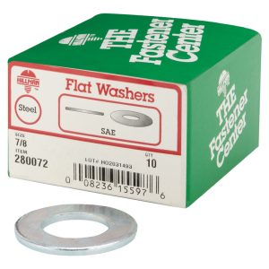 Hillman Zinc-Plated Steel 7/8 in. SAE Flat Washer 10 pk