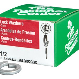 Hillman 1/2 in. D Zinc-Plated Steel Split Lock Washer 50 pk
