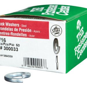 Hillman 9/16 in. D Zinc-Plated Steel Split Lock Washer 50 pk