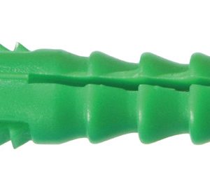 Hillman 1/4 in. D X 1-1/2 in. L Plastic Round Head Ribbed Anchor 50 pk