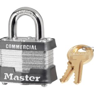 Master Lock 1-5/16 in. H X 1-5/8 in. W X 1-9/16 in. L Steel 4-Pin Cylinder Padlock Keyed Alike