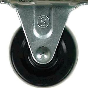 Shepherd Hardware 2-1/2 in. D Hard Rubber Rigid Caster 175 lb 1 pk